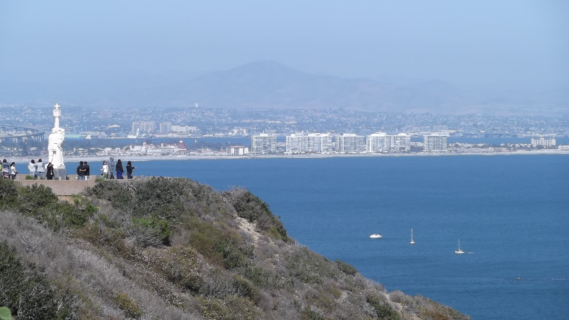 Looking out over San Diego from Cabrillo National Monument.